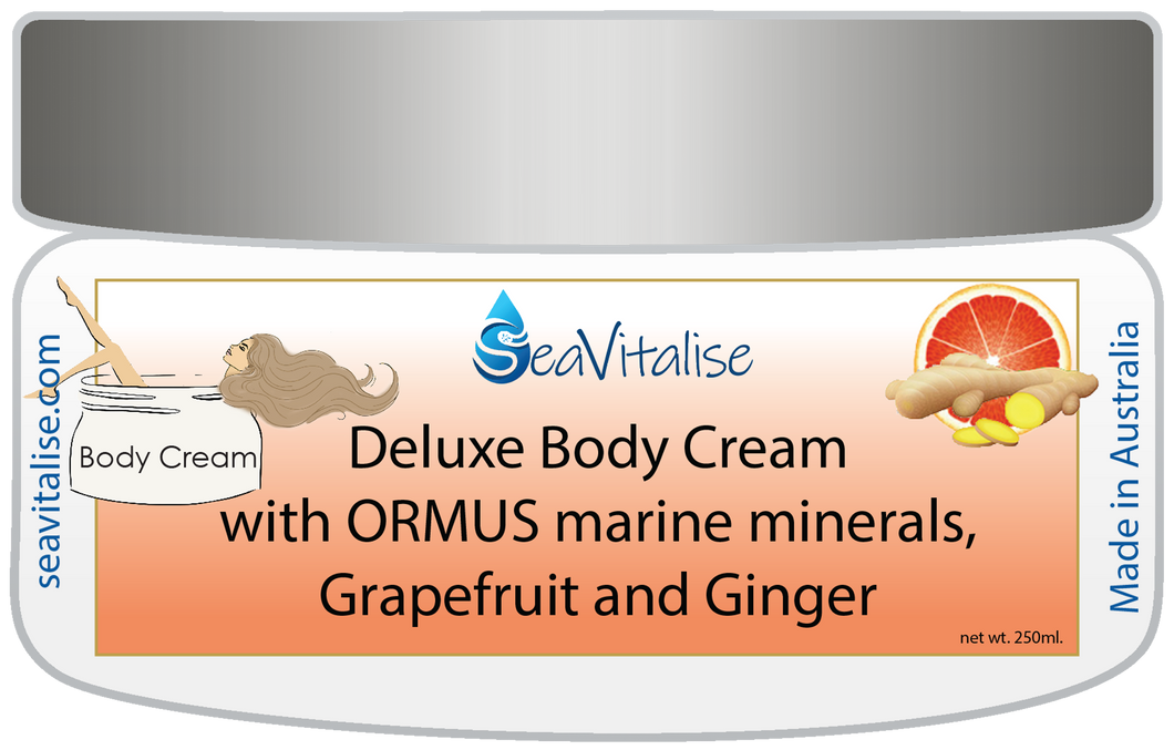 New! Deluxe Grapefruit and Ginger Body Cream 250g