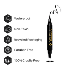 Load image into Gallery viewer, Double Sided Winged Eye Liner Stamp
