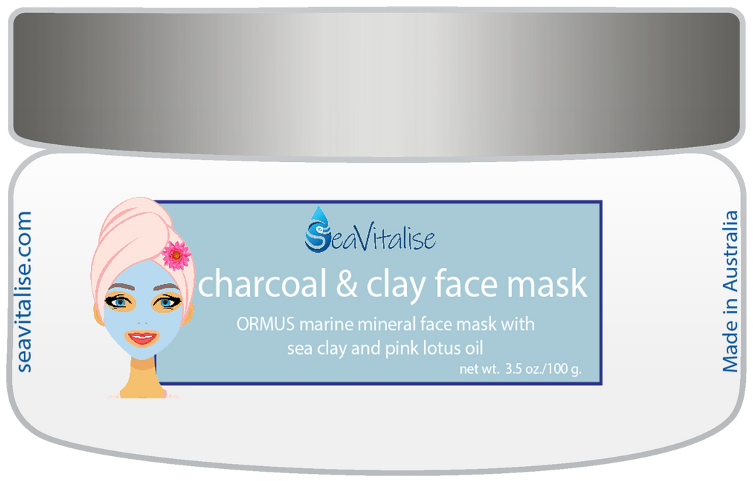 charcoal and clay face mask