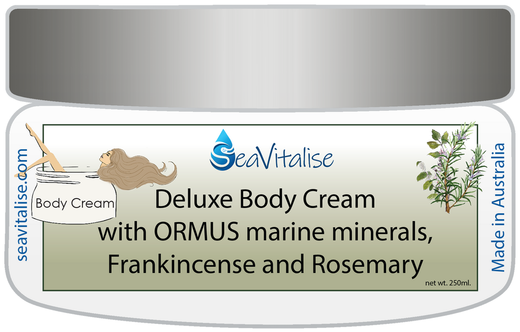 New! Deluxe Frankincense and Rosemary Body Cream 250g