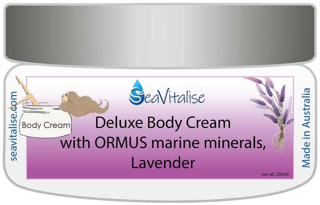New! Deluxe Lavender Body Cream 250g
